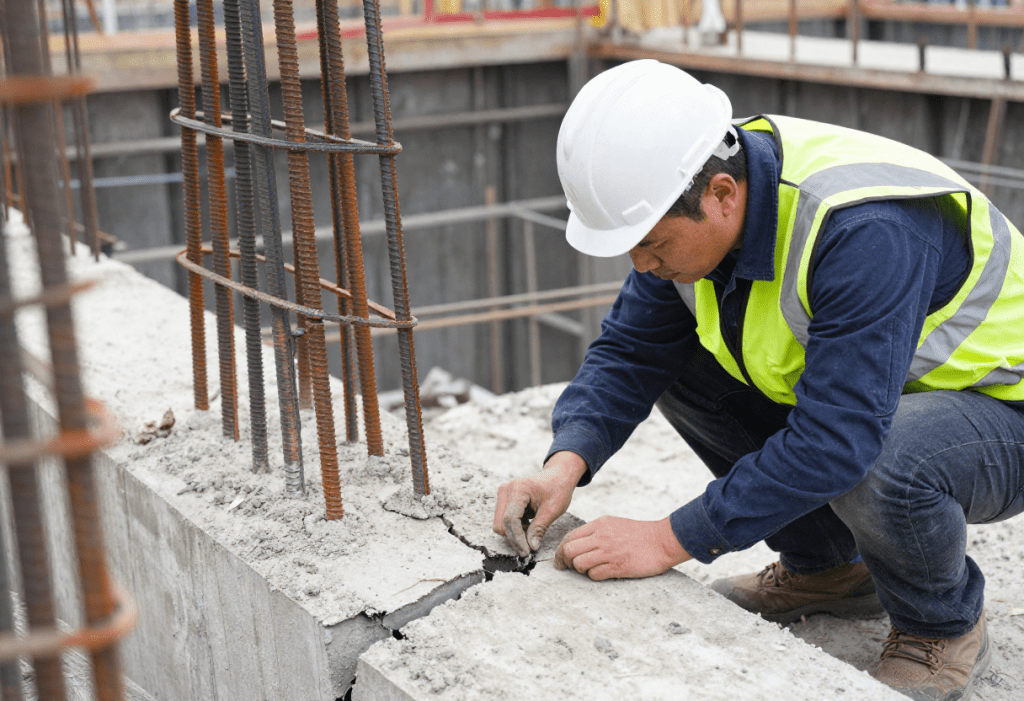 crack in concrete foundation